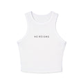 HE REIGNS Women's Micro Rib Racer Tank Top